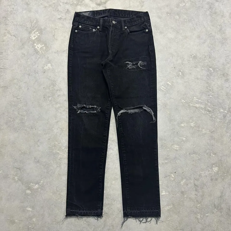 Abercrombie & Fitch Men's Black Jeans