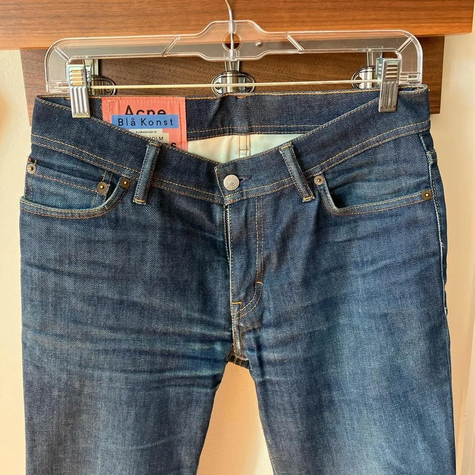 Acne Studios Men's Blue and Navy Jeans