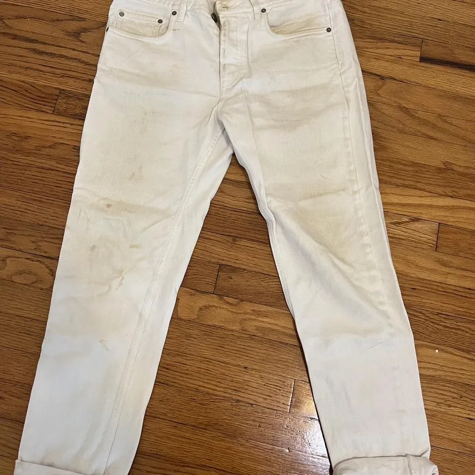 Acne Studios Men's White Jeans