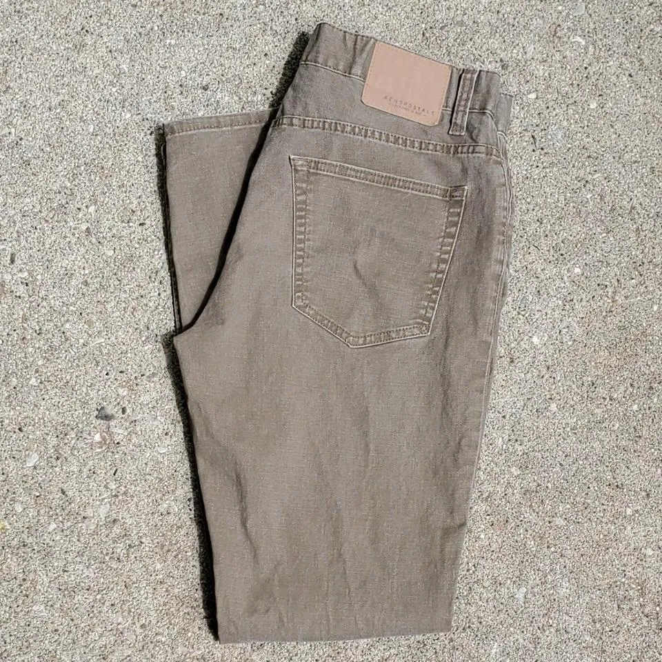 Aeropostale Men's Brown and Tan Jeans