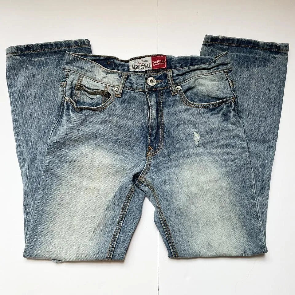 Aeropostale Men's Blue and White Jeans