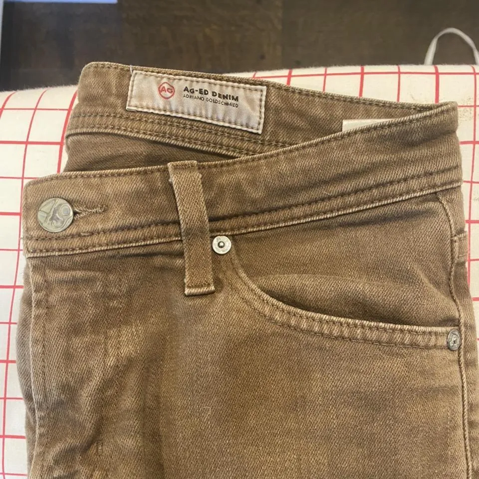AG Jeans Men's Brown and Tan Jeans