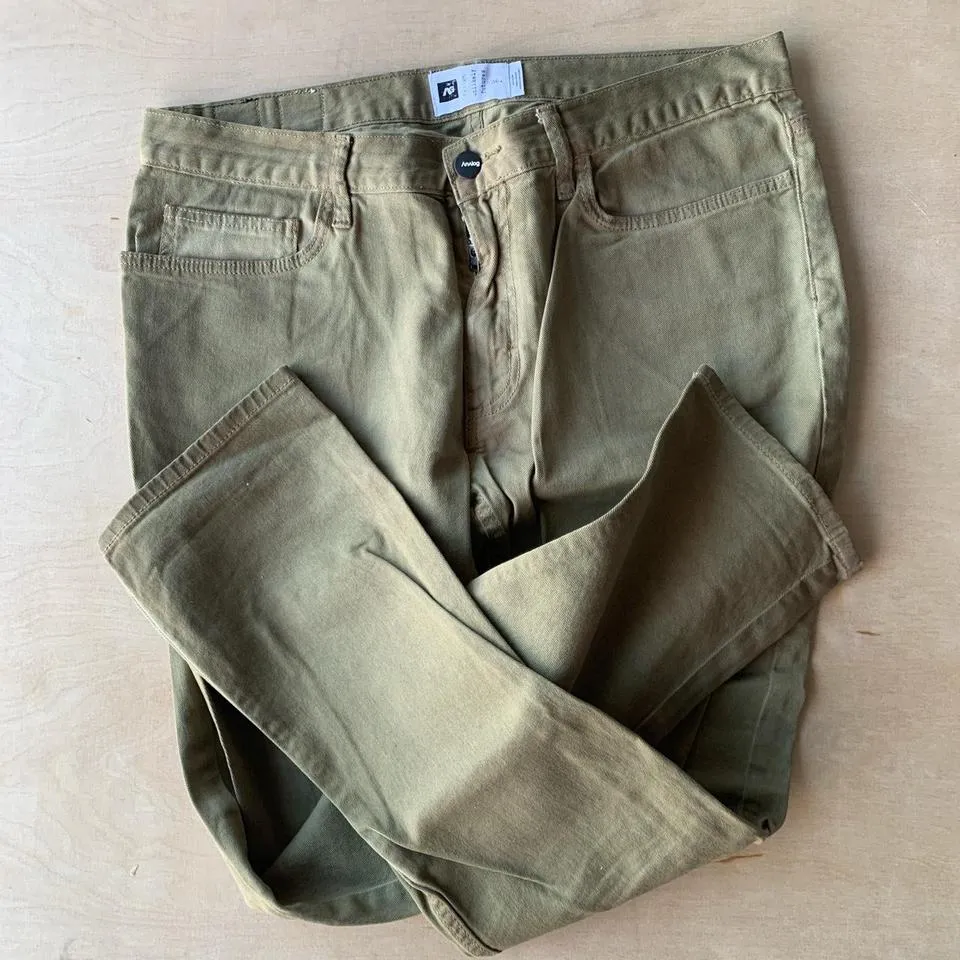 AG Jeans Men's Khaki and Green Jeans