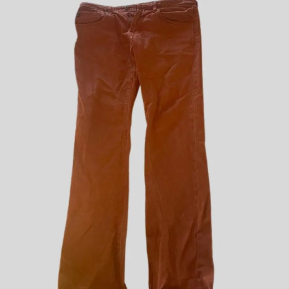 AG Jeans Men's Red and Burgundy Jeans