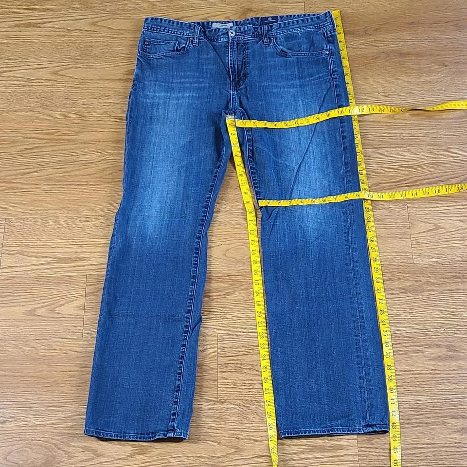 AG Jeans Men's Blue and White Jeans