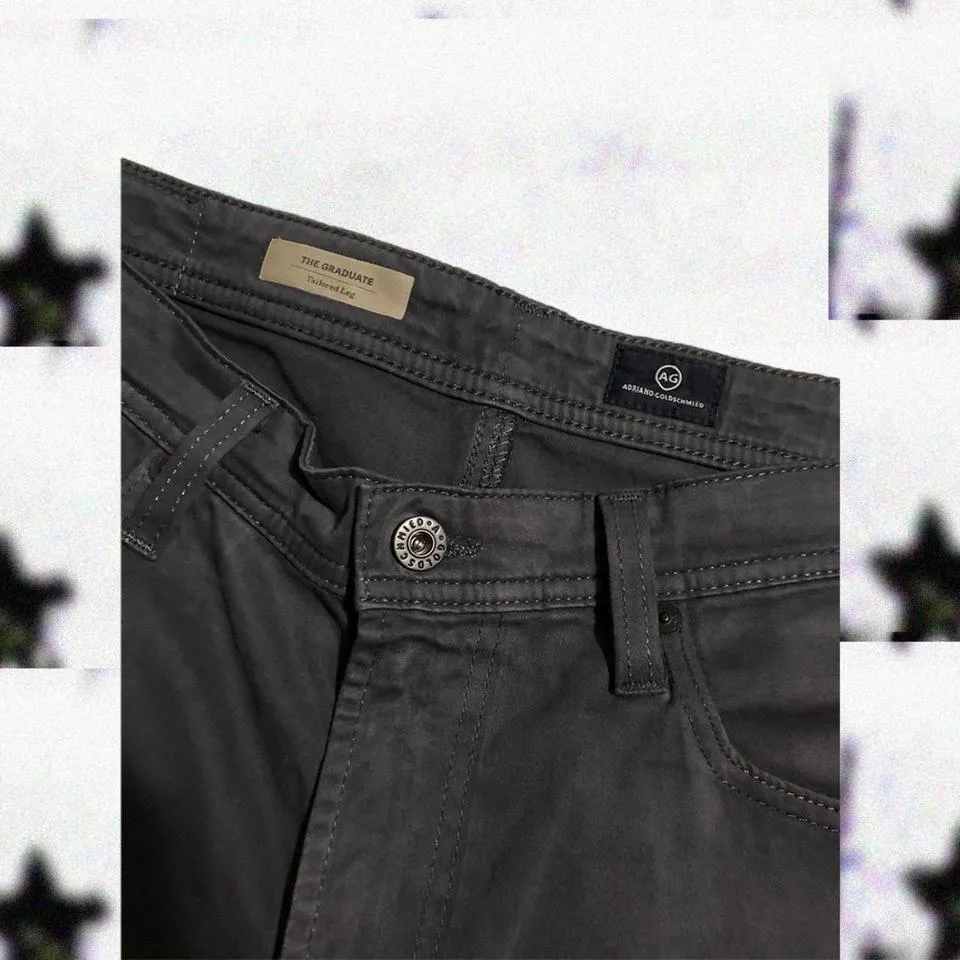 AG Jeans Men's Black and Grey Jeans