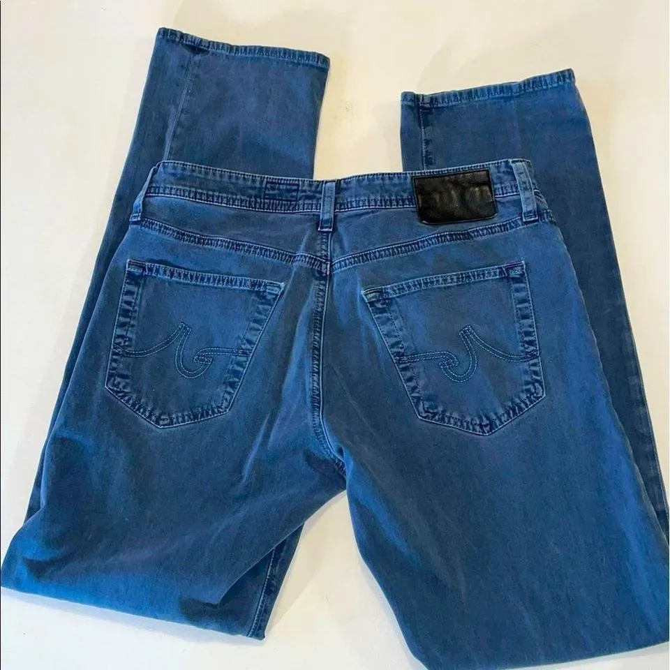 AG Jeans Men's Blue and Grey Jeans