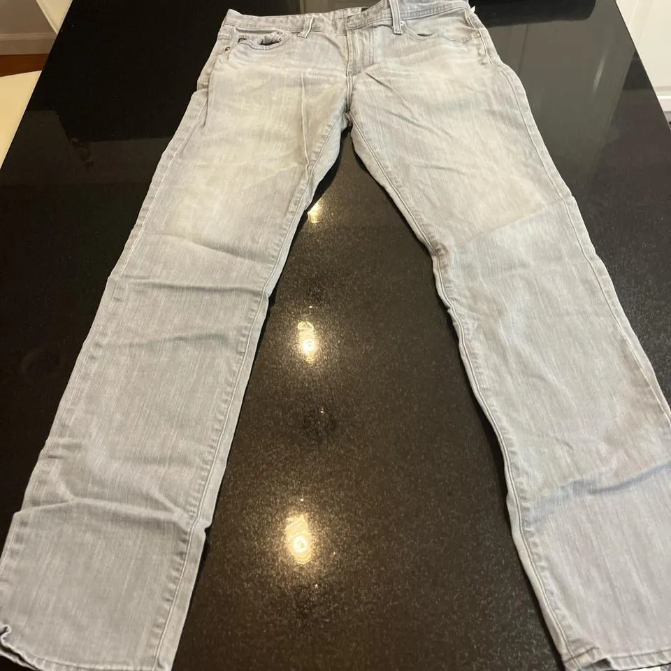 AG Jeans Men's Grey and Silver Jeans