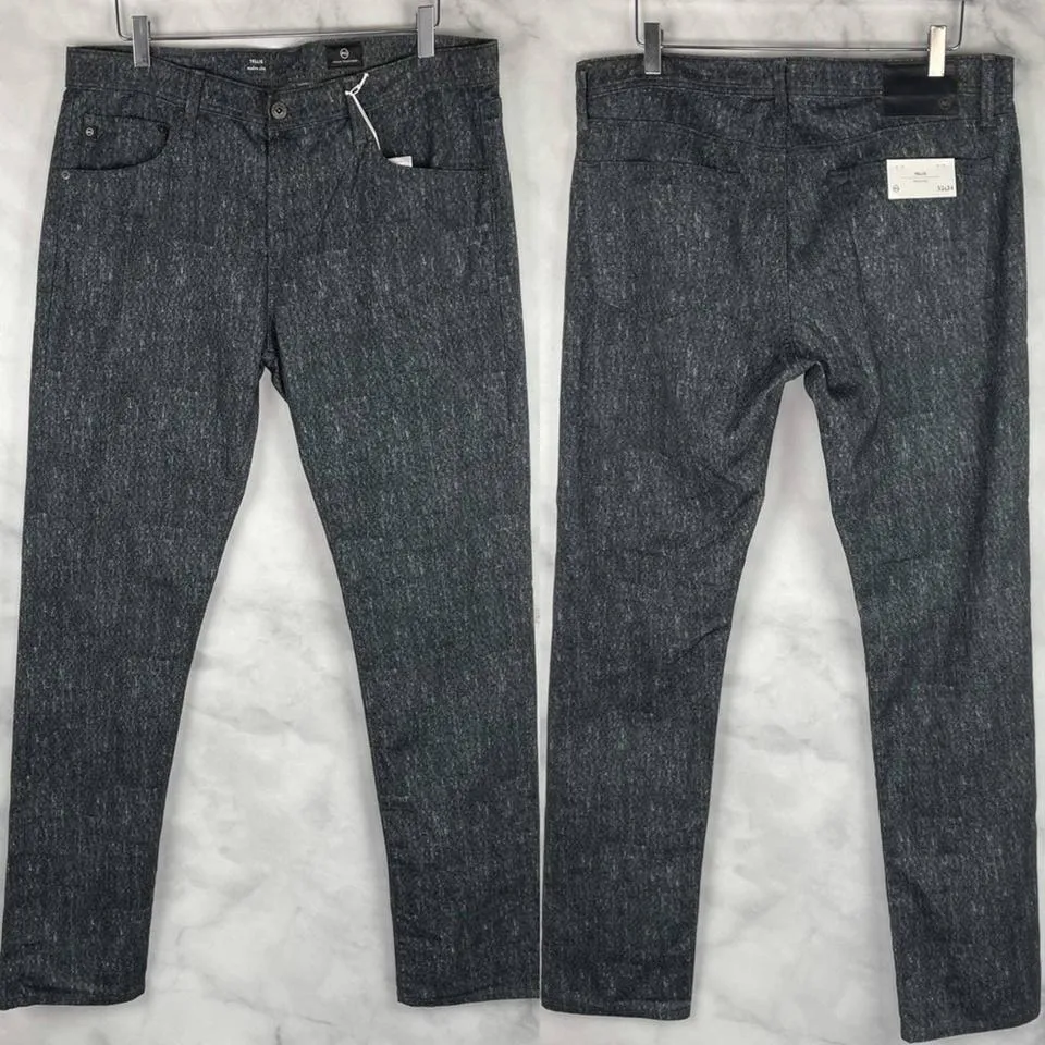 AG Jeans Men's Grey and Blue Jeans