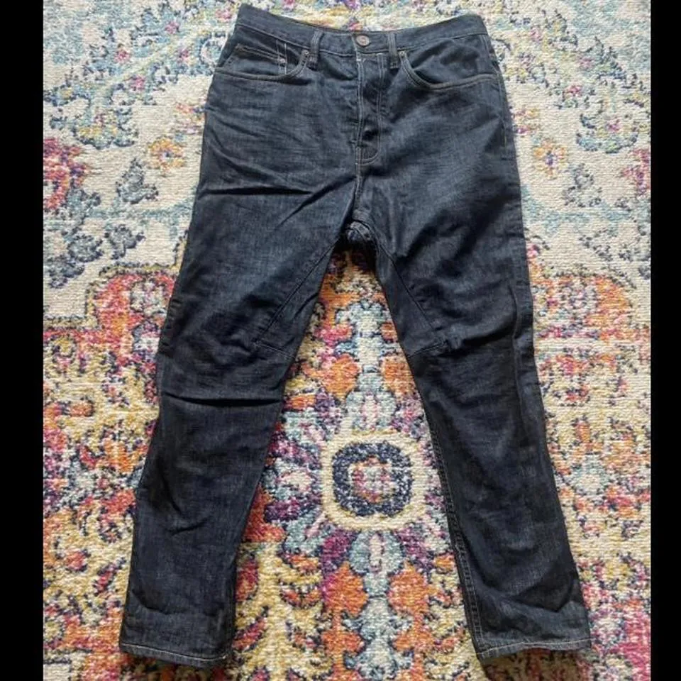 AllSaints Men's Grey and Black Jeans