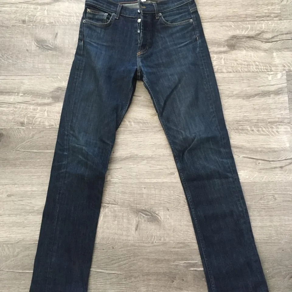American Apparel Men's Blue and Navy Jeans