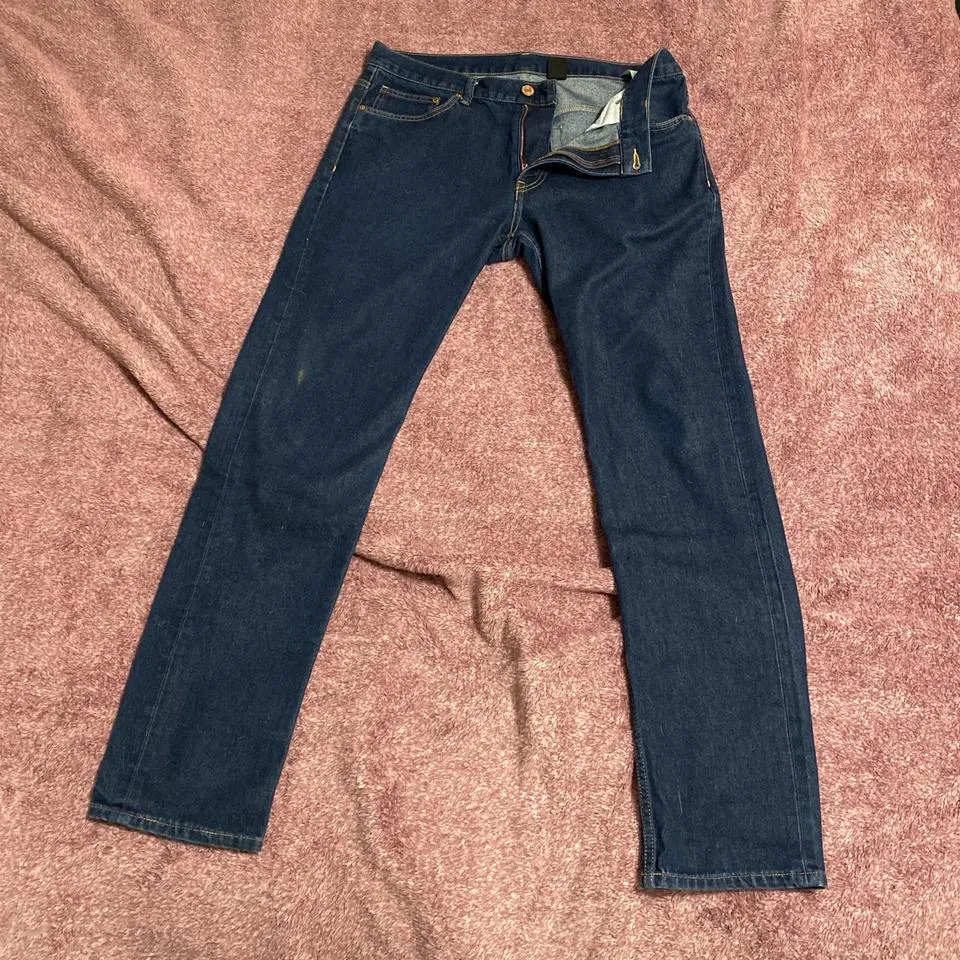 American Apparel Men's Blue and Navy Jeans