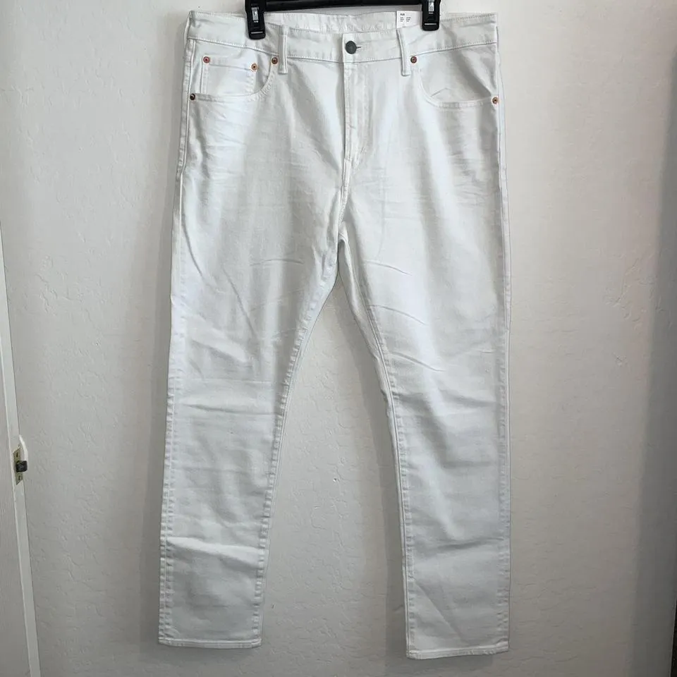 American Apparel Men's White Jeans