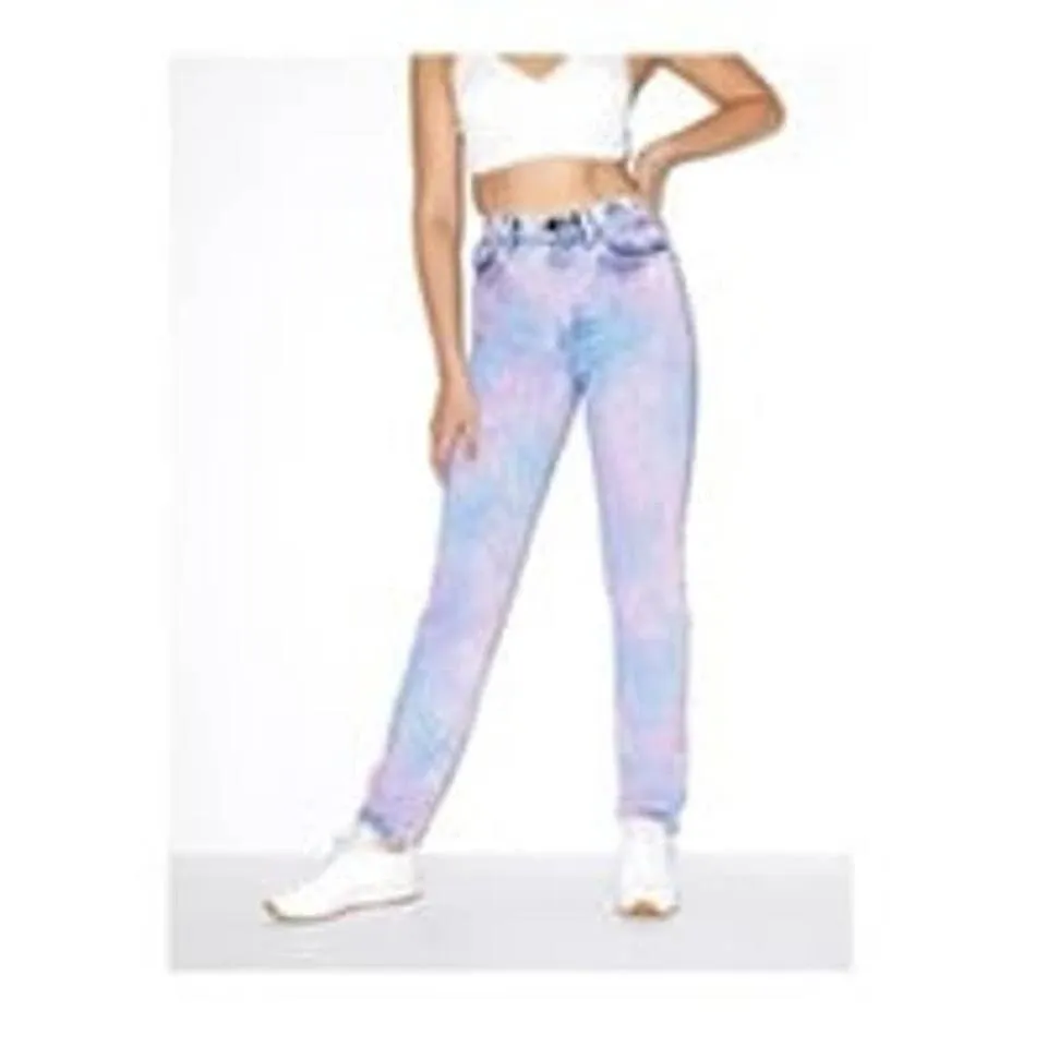 American Apparel Men's Blue and Pink Jeans