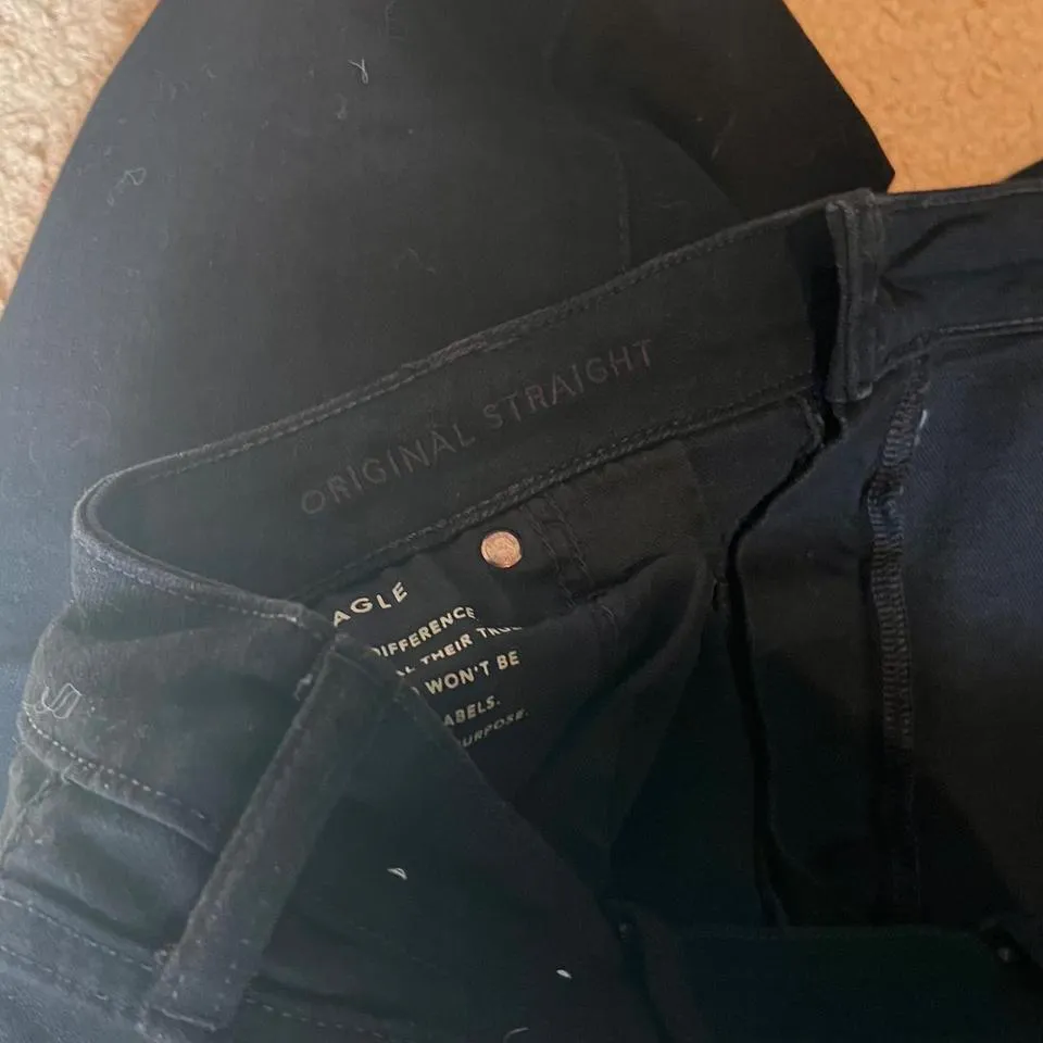 American Eagle Outfitters Men's Black Jeans
