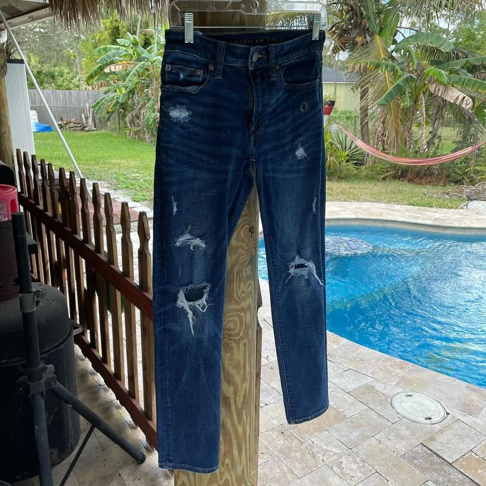 American Eagle Outfitters Men's Navy Jeans