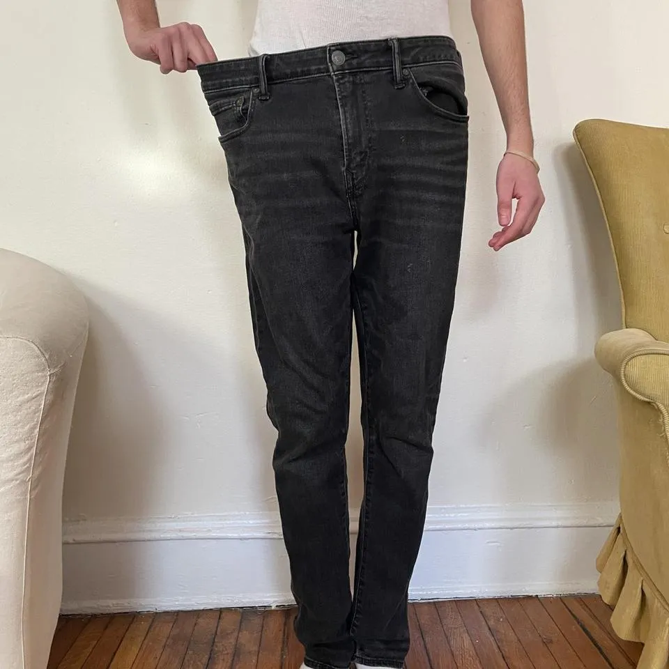 American Eagle Outfitters Men's Black Jeans