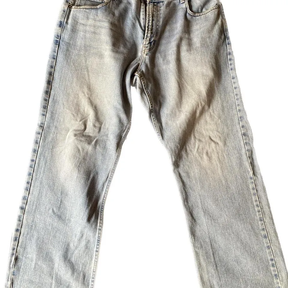 American Eagle Outfitters Men's Blue and White Jeans