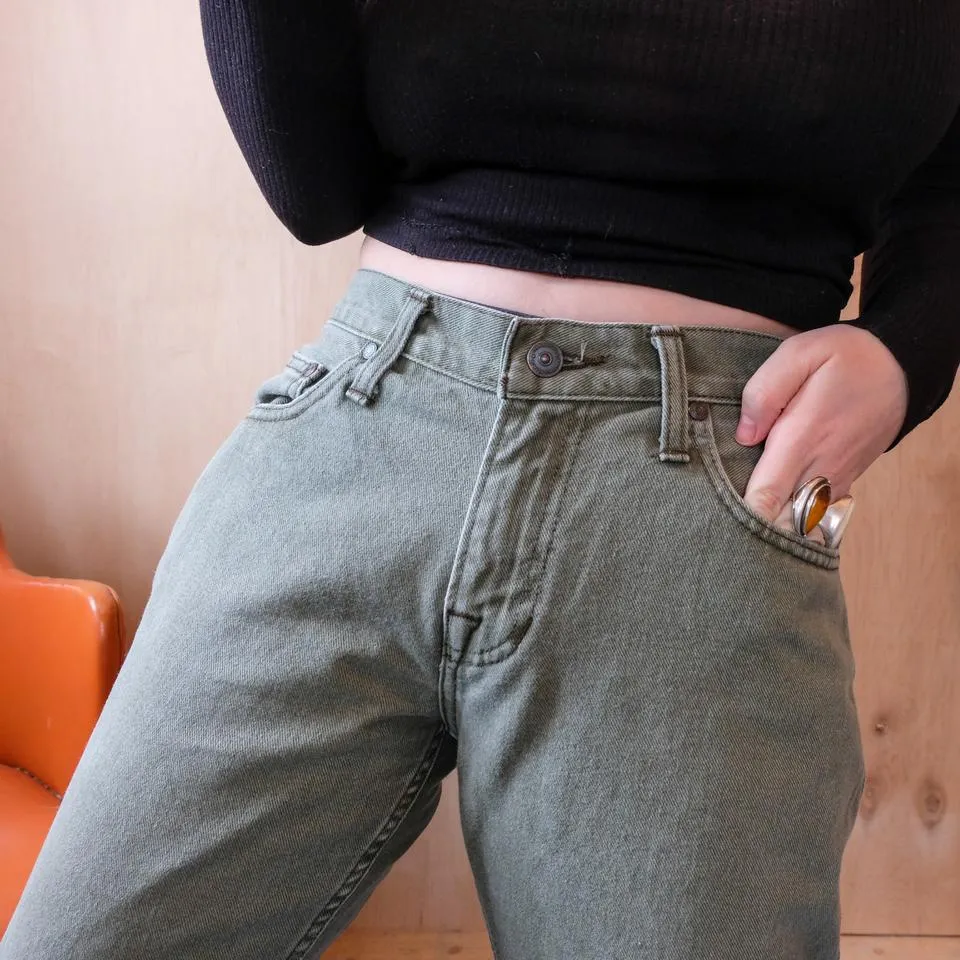 Arizona Men's Green and Khaki Jeans