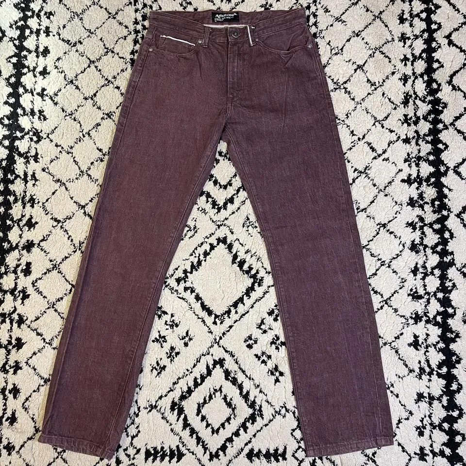 Arizona Men's Burgundy Jeans