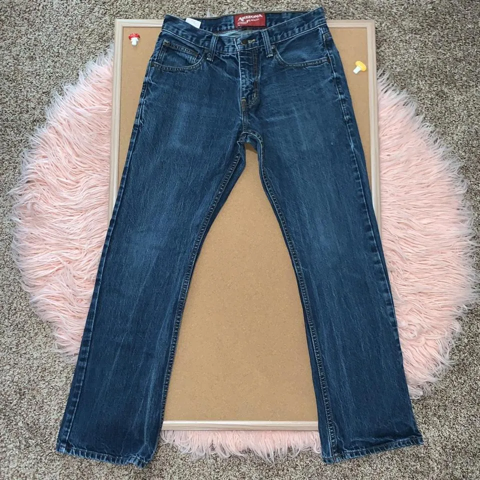 Arizona Men's Blue and Navy Jeans