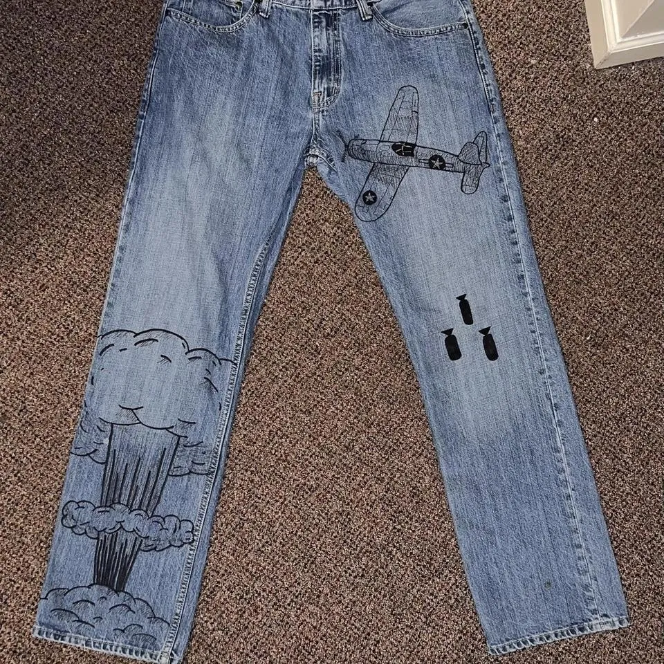Arizona Men's Blue and Black Jeans