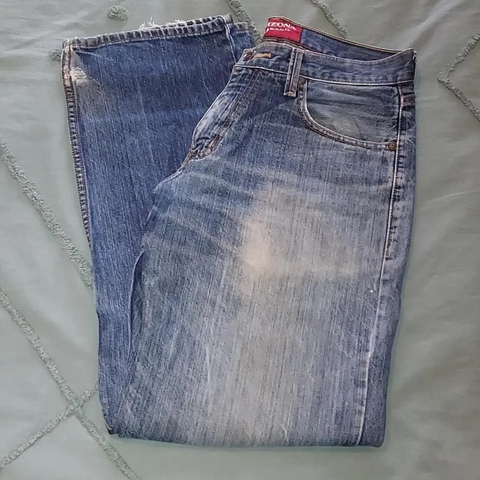 Arizona Men's Blue and Navy Jeans