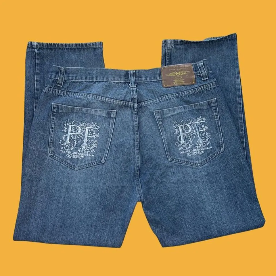 Baby Phat Men's Navy Jeans