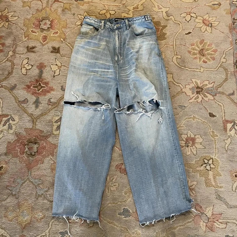 Balenciaga Men's Blue Jeans