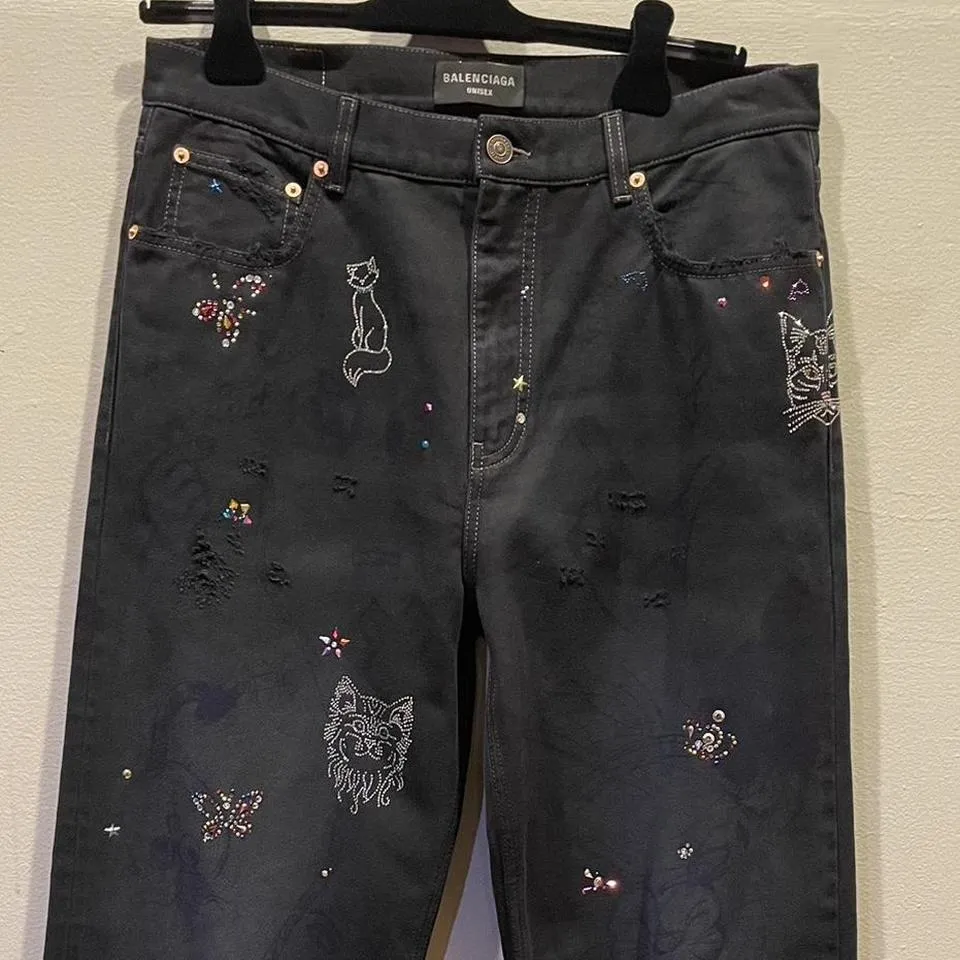 Balenciaga Men's multi Jeans