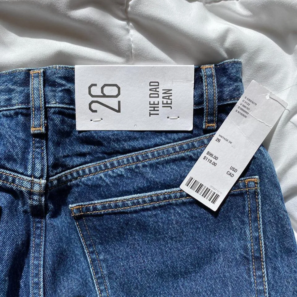 BDG Men's Navy and Blue Jeans