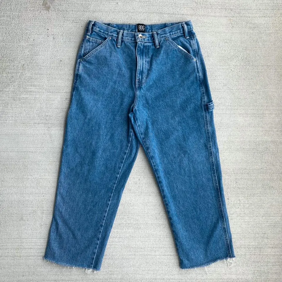 BDG Men's Blue and Navy Jeans