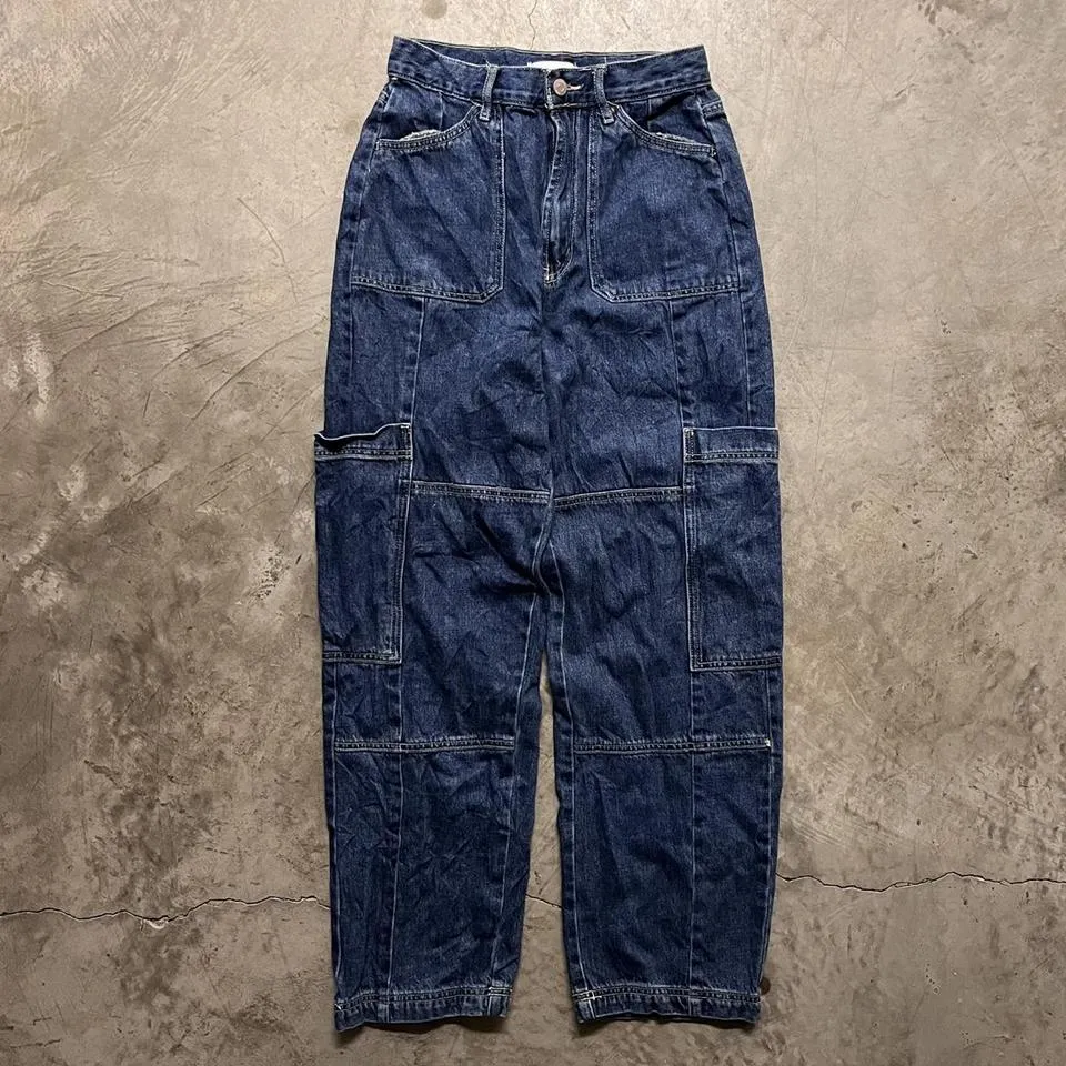 BDG Men's Navy and Blue Jeans