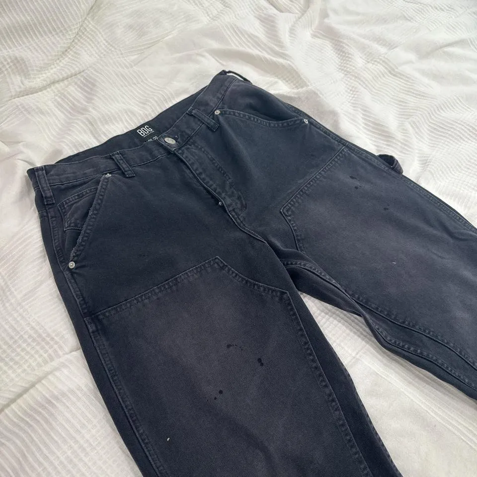 BDG Men's Grey and Black Jeans