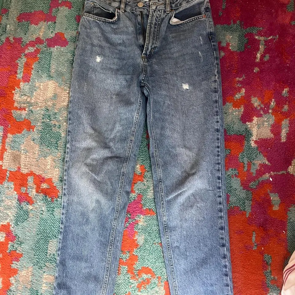BDG Men's Grey and Blue Jeans