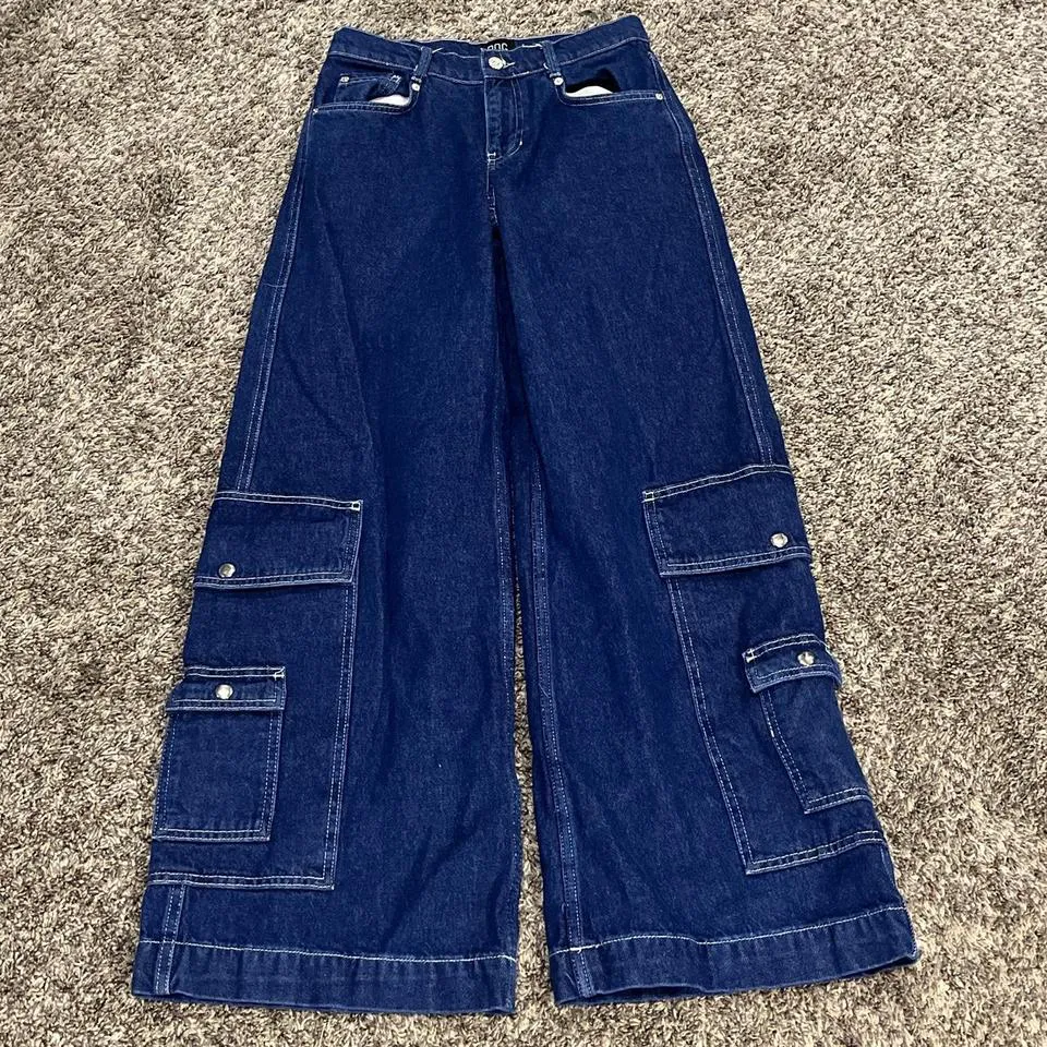 BDG Men's Blue and Navy Jeans