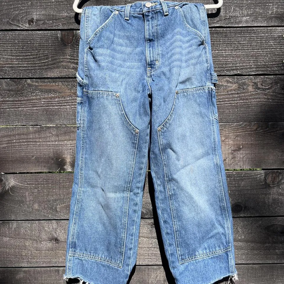 BDG Men's Navy and Blue Jeans