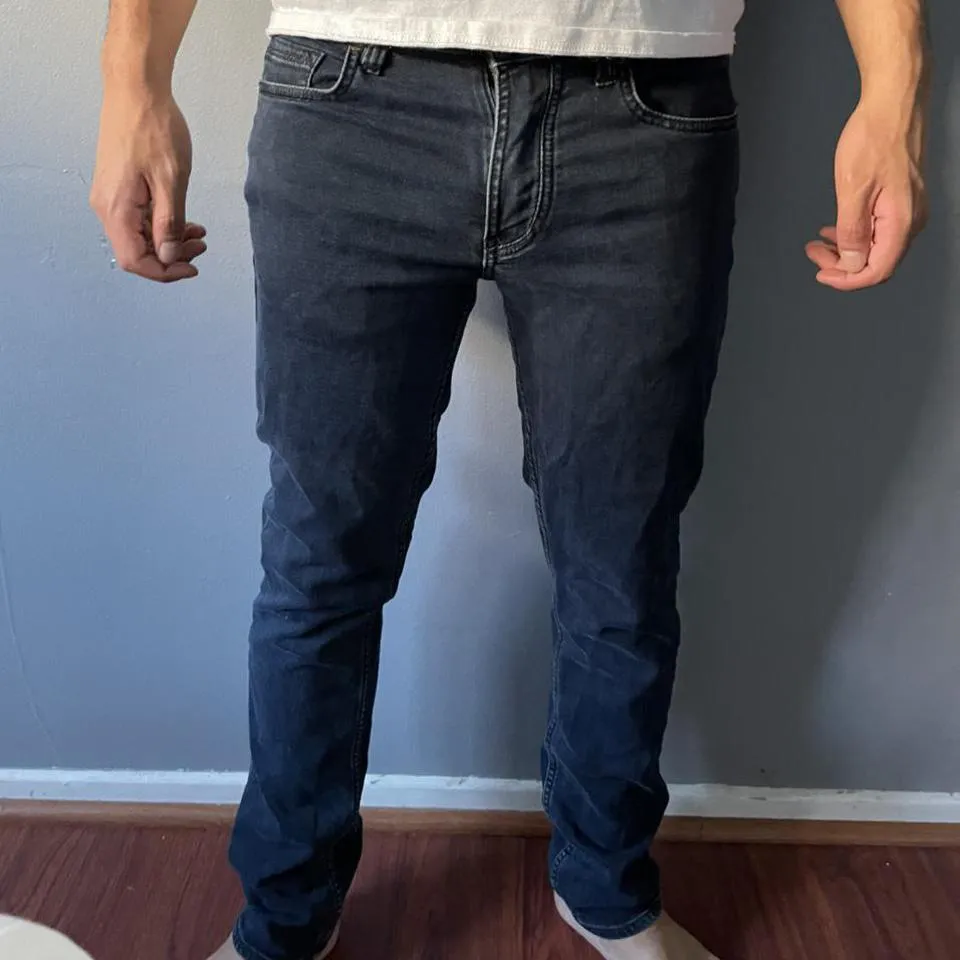 Blank NYC Men's Navy and Grey Jeans