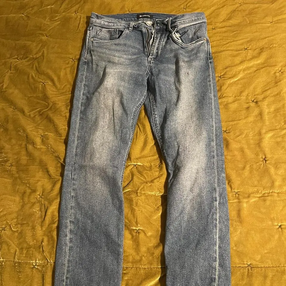 Blank NYC Men's Blue and Navy Jeans