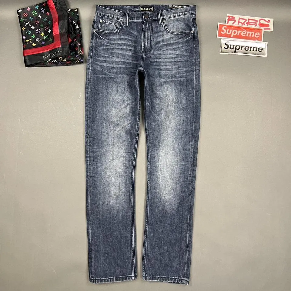 Blank NYC Men's Navy and Blue Jeans