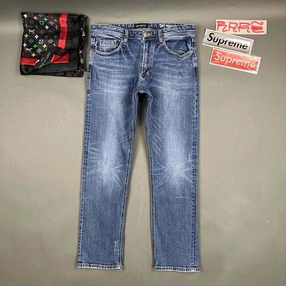 Blank NYC Men's Blue and White Jeans
