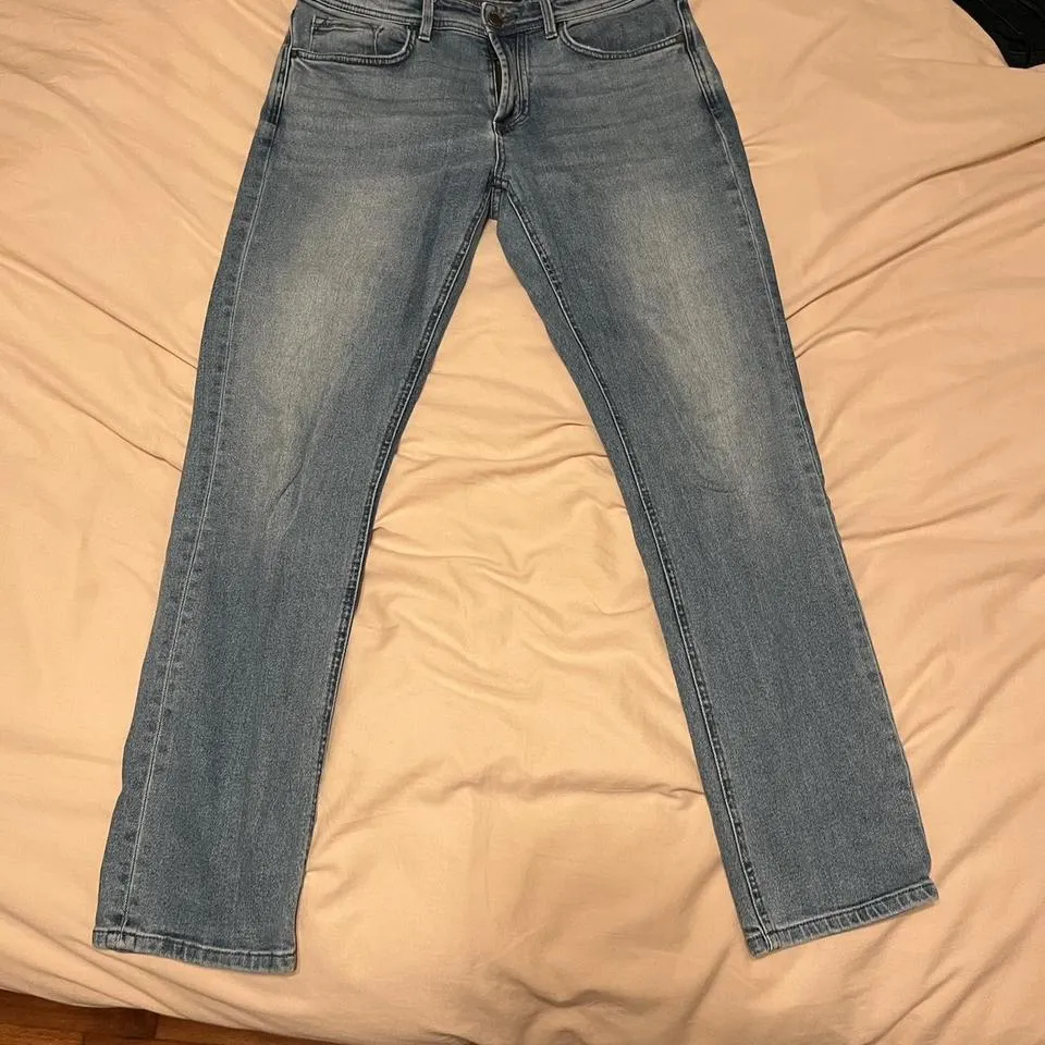 Blank NYC Men's Blue and White Jeans