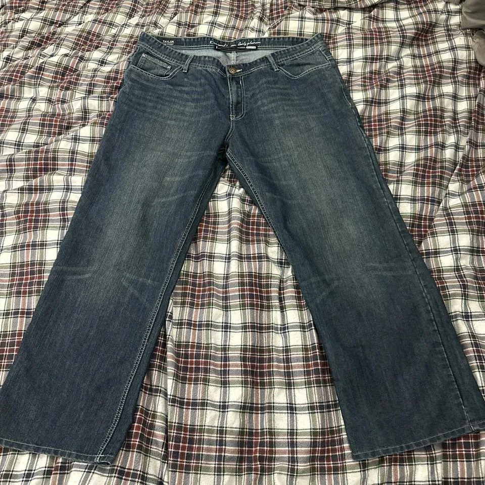 Buffalo David Bitton Men's Blue and White Jeans