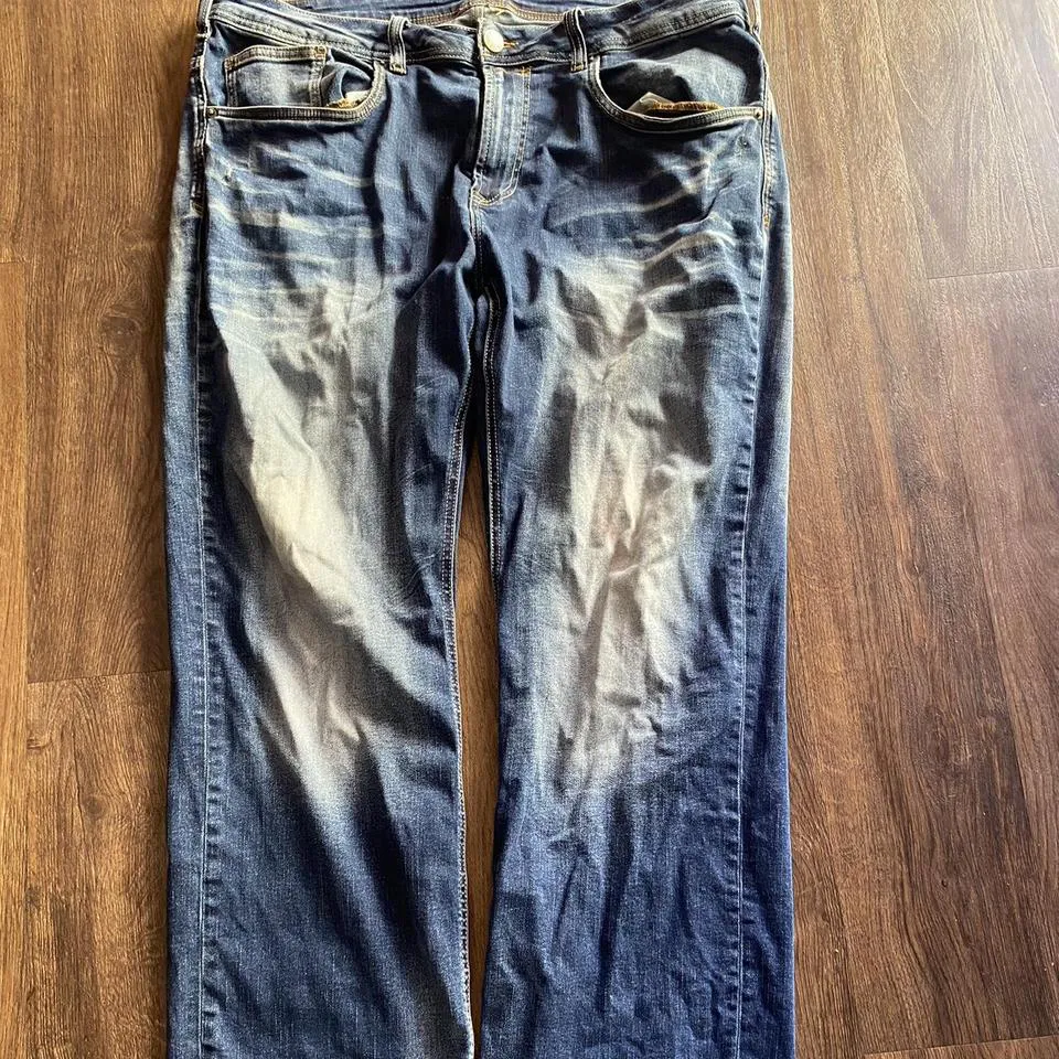 Buffalo David Bitton Men's Blue and White Jeans