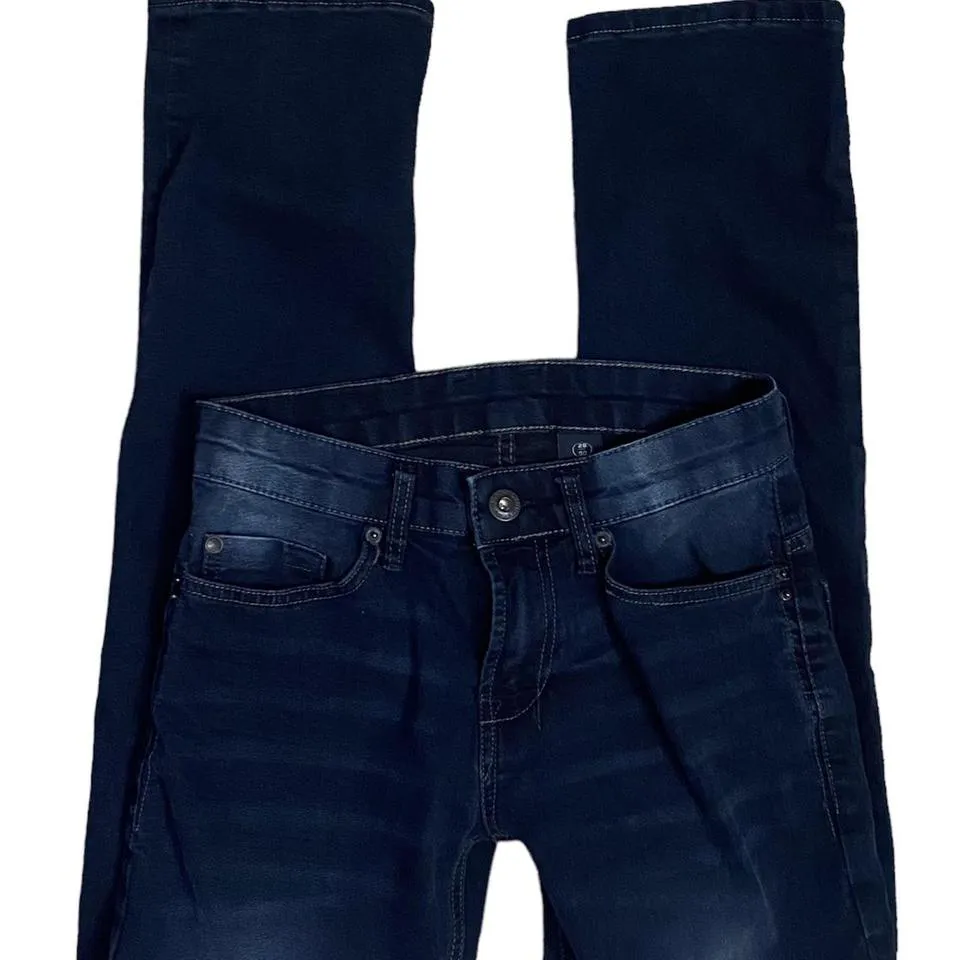 Buffalo David Bitton Men's Navy and Blue Jeans