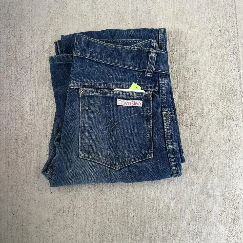 Calvin Klein Men's Navy and Blue Jeans