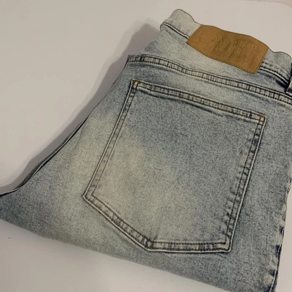 Cheap Monday Men's Grey and Blue Jeans