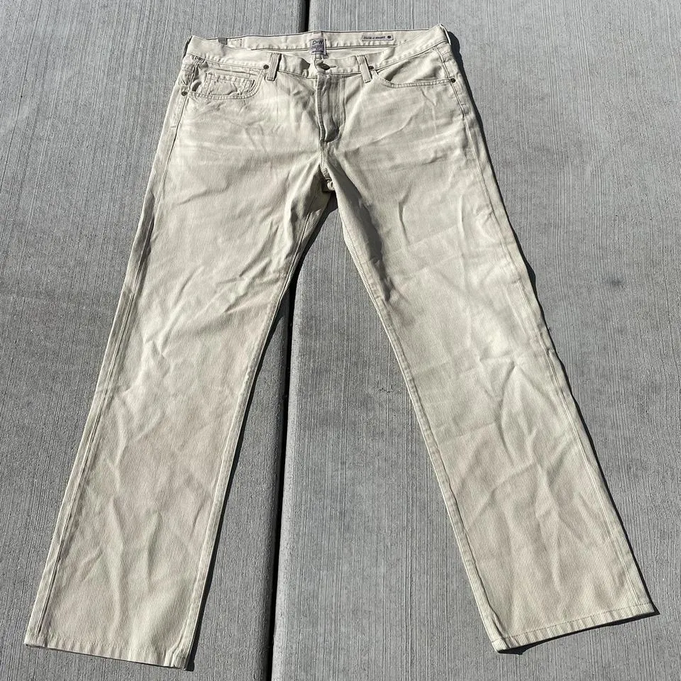 Citizens of Humanity Men's Cream and Tan Jeans