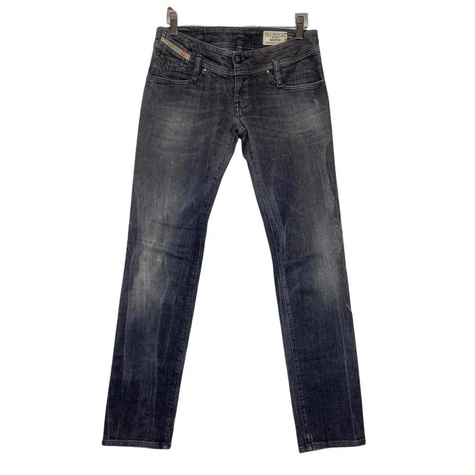 Diesel Men's Black and Grey Jeans