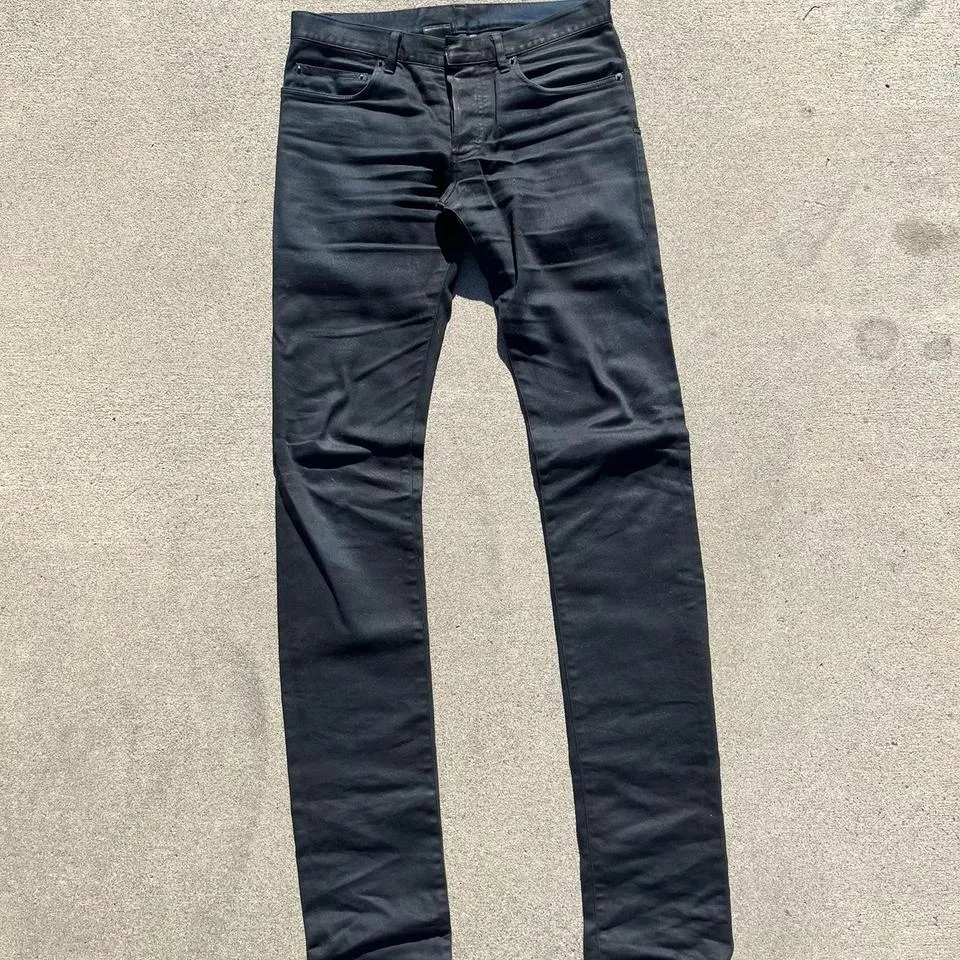 Dior Men's Black and Navy Jeans
